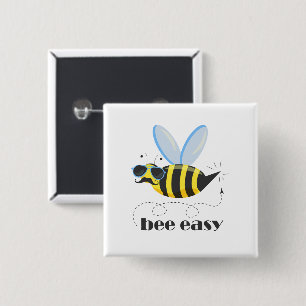 Bienenfigur mit Schnurrbart-Sonnenbrille Bee Easy Button