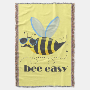 Bienenfigur mit Schnurrbart-Sonnenbrille Bee Easy Decke