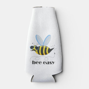Bienenfigur mit Schnurrbart-Sonnenbrille Bee Easy Flaschenkühler