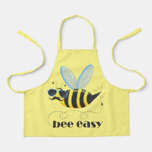 Bienenfigur mit Schnurrbart-Sonnenbrille Bee Easy Schürze