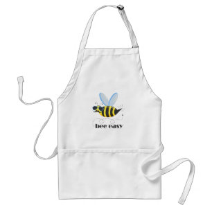 Bienenfigur mit Schnurrbart-Sonnenbrille Bee Easy Schürze