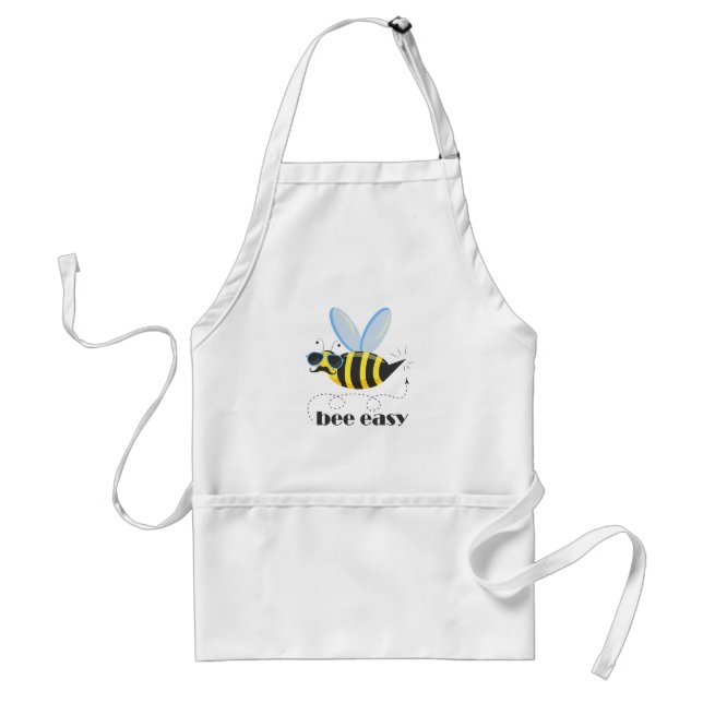 Bienenfigur mit Schnurrbart-Sonnenbrille Bee Easy Schürze (Vorne)