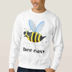 Bienenfigur mit Schnurrbart-Sonnenbrille Bee Easy Sweatshirt