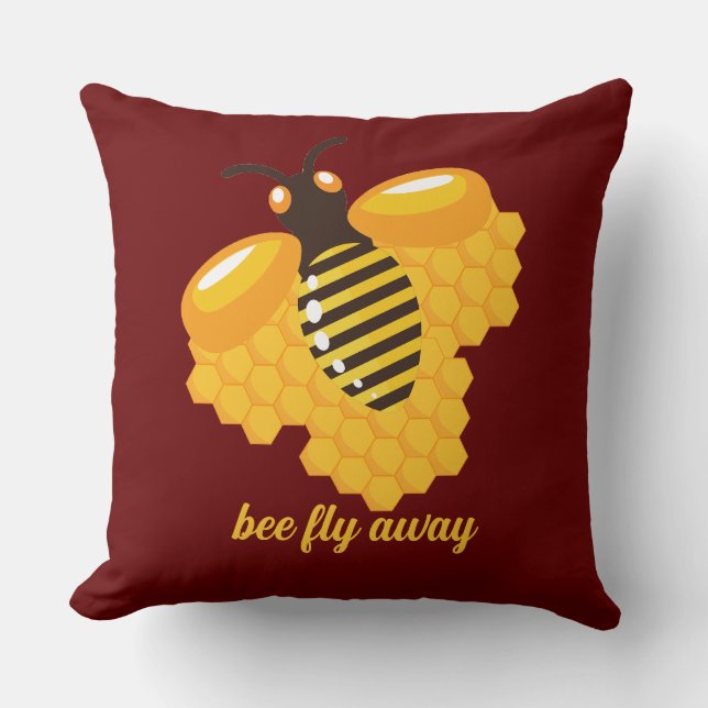Bienenflug Kissen (Vorderseite)