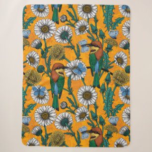 Bienenfresser, blaue Schmetterlinge und Gänse auf  Sherpadecke
