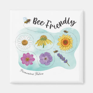 Bienenfreundlich - Harmonische Natur Magnet