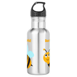 Bienenfröhliche Wasserflasche aus Edelstahl