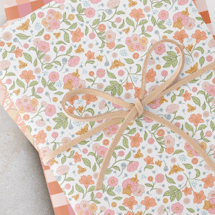 Bienengarten-Blumen-Matching-Set Geschenkpapier Set