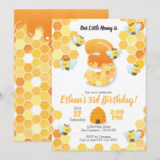 Bienengeburt, Einladung zum 3. Geburtstag