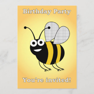 BienenGeburtstagsparty Einladung