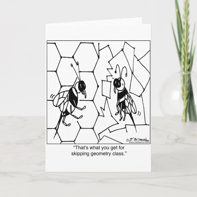 Bienengeometrie Karte (Vorderseite)