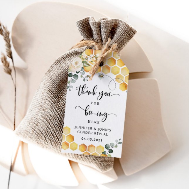 Bienengeschlecht enthüllt danke geschenkanhänger (Von Creator hochgeladen)