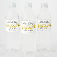 Bienengeschlecht: Etikett für die Wasserflasche