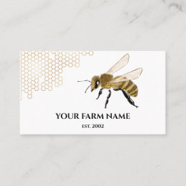 Bienenhalter Apiarist Beer Honigbienen Honeycomb S Visitenkarte