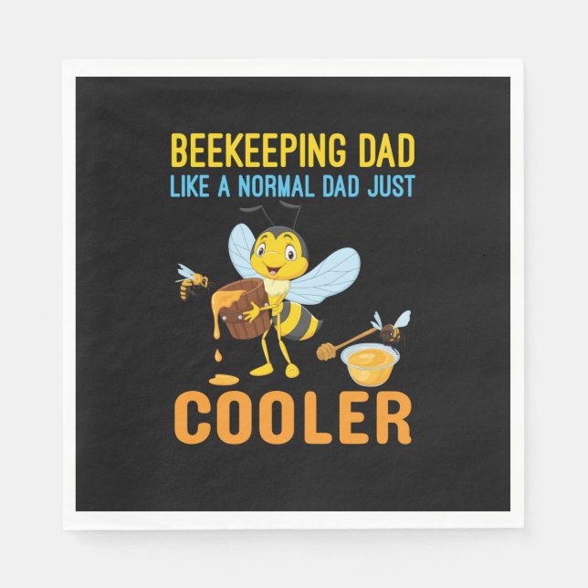 Bienenhalter Art BeeKeeping Vater Serviette (Vorderseite)