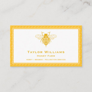 Bienenhalter Bienenzucht Honey Bearm Bauer Apiary Visitenkarte