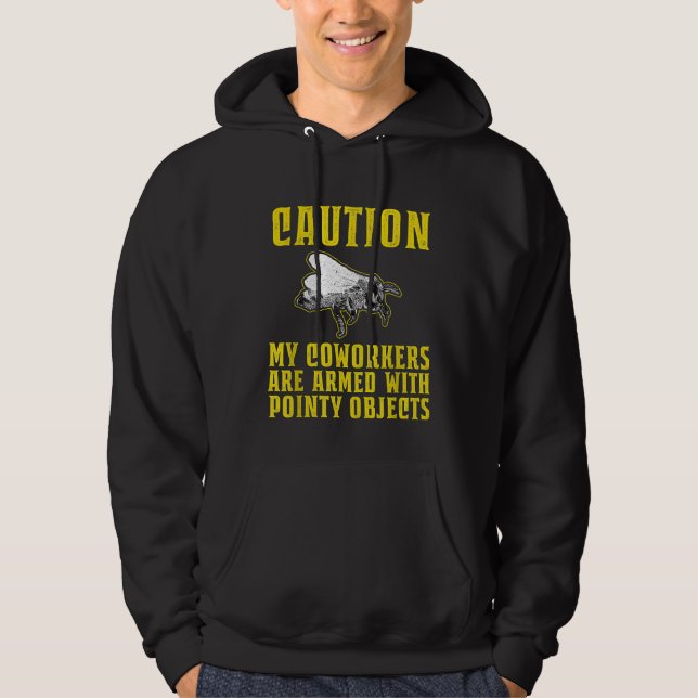 Bienenhalter-Pointy-Objekte Hoodie (Vorderseite)