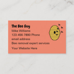 Bienenhalter und Umzugskarten Visitenkarte