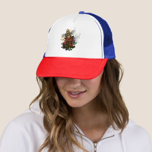 Bienenhappy Colorful Biene und Blume Truckerkappe