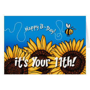 Bienenhintersonnenblume - 11 Jahre alt
