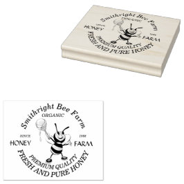 Bienenhoney-Bauer Personalisiert Gummistempel