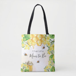 Bienenhonig gelbe Blüten Babydusche Tasche