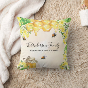 Bienenhonig Gelbe Blüten Familiengarten Kissen