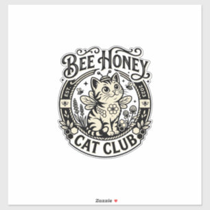Bienenhonig-Katze Lustige Katze Grafik - Bienenhon Aufkleber