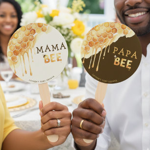 Bienenhonig-Waben-Baby-Shower-Mama-Papa-Rate-wer-S Fächer
