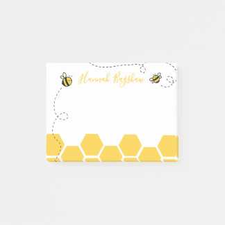 Bienenhonigwaben-Notizzettel Post-it Klebezettel