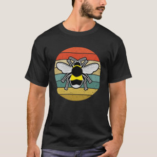 Bieneninsekt-Retro-Liebe T-Shirt