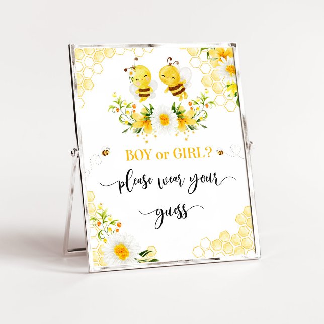 Bienenjunge oder -mädchen tragen Sie bitte Ihr Ver Poster (Von Creator hochgeladen)