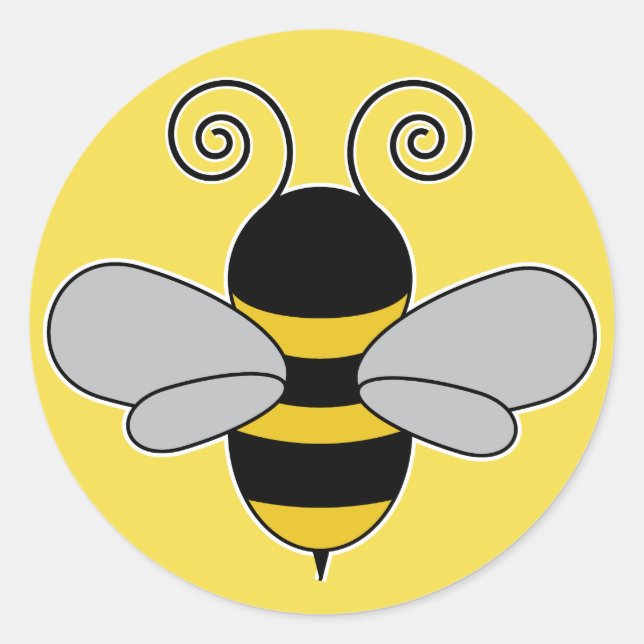 Bienenkäfer Honey Bee Runder Aufkleber (Vorderseite)
