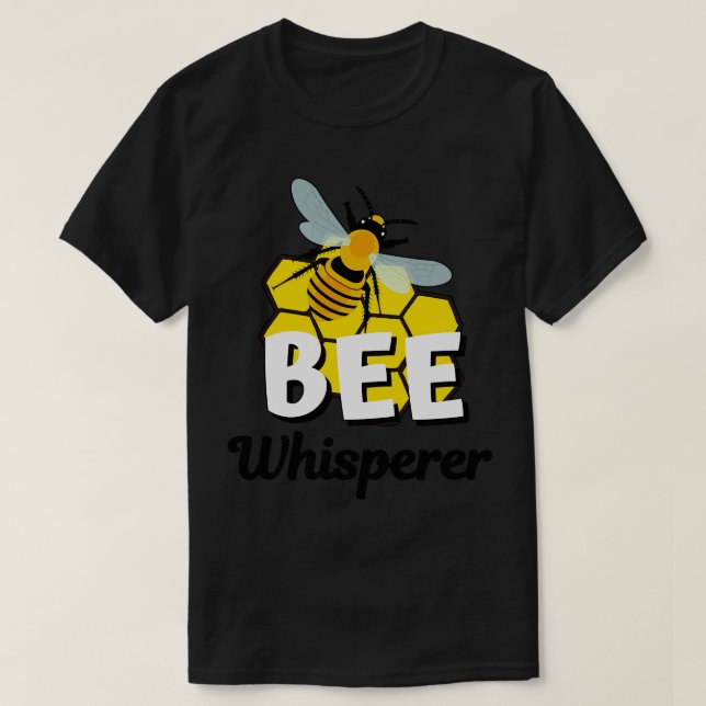 Bienenkäfer Honey Bees Honeycomb T-Shirt (Design vorne)