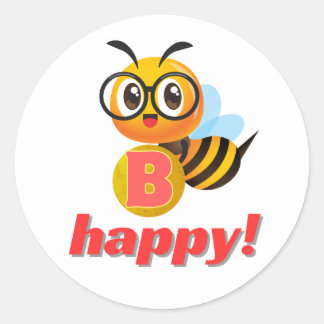 Bienenkarte 2024 Adamshits Runder Aufkleber