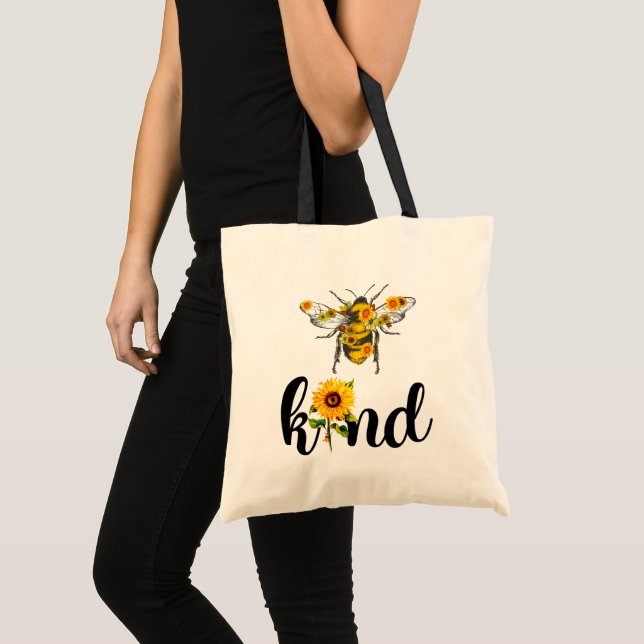 BienenKind Sonnenblumen Inspirationsblumen Tragetasche (Vorderseite (Produkt))