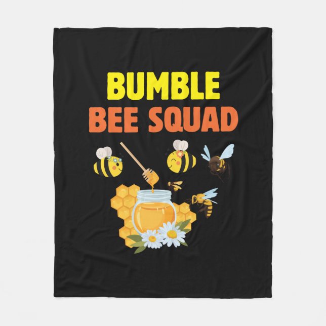 Bienenkirche Art Humble Squad 2 Fleecedecke (Vorderseite)