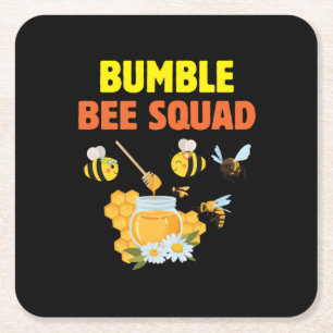 Bienenkirche Art Humble Squad 2 Rechteckiger Pappuntersetzer