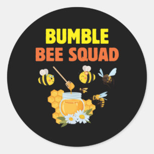 Bienenkirche Art Humble Squad 2 Runder Aufkleber