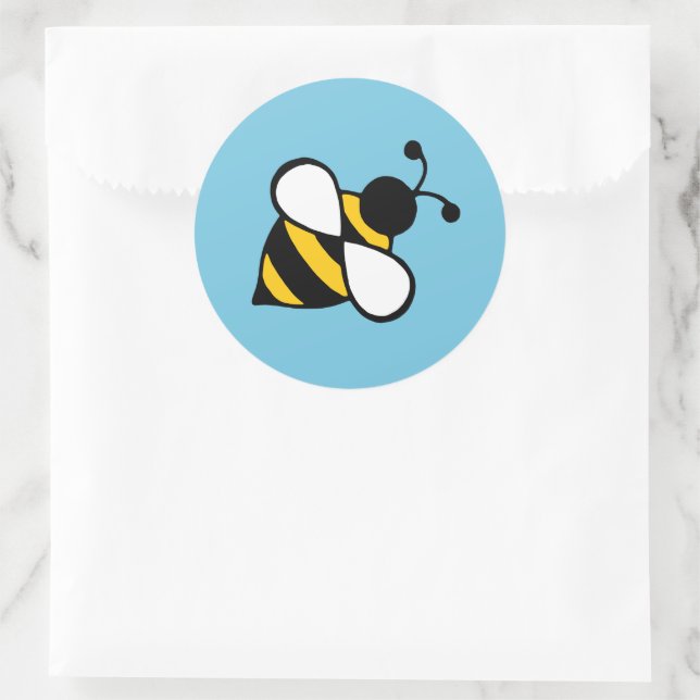 Bienenkleber Runder Aufkleber (Tasche)