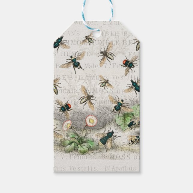 Bienenkleiferin Königin Bienen Antike Geschenkanhänger (Vorderseite)