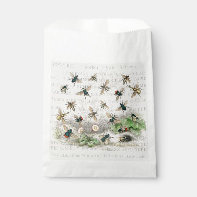 Bienenkleiferin Königin Bienen Antike Geschenktütchen (Vorderseite)