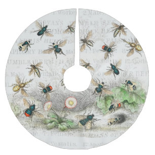 Bienenkleiferin Königin Bienen Antike Polyester Weihnachtsbaumdecke