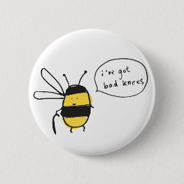 Bienenknie-Abzeichen Button
