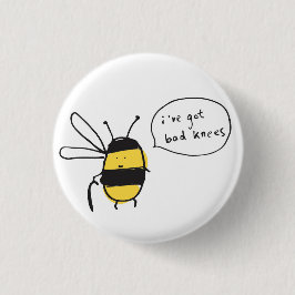 Bienenknie-Abzeichen Button