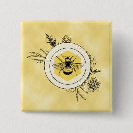 Bienenknopf Button