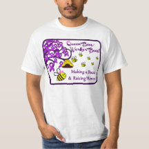 Bienenkönigin-/Arbeitskraft-Bienen-Wertt-shirt