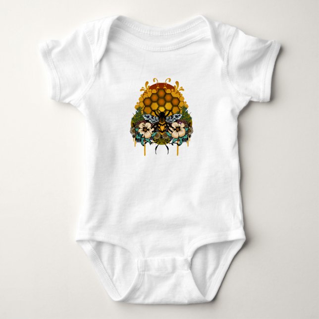 Bienenkönigin Baby Strampler (Vorderseite)