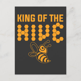 Bienenkönigin der Bienenwabenhalle Postkarte