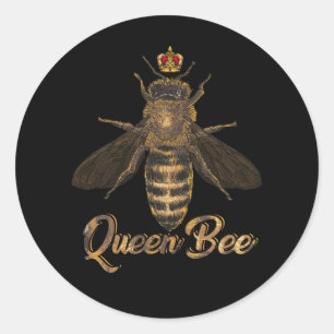 Bienenkönigin Honig Lover Bee Keeper Runder Aufkleber